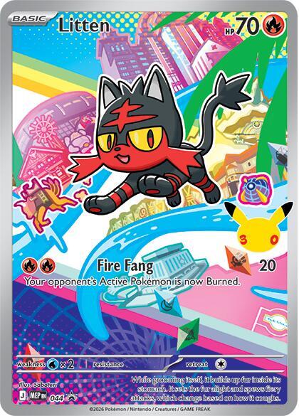 Litten - 044 ME: Mega Evolution Promo #044 Pokémon TCG card (English)