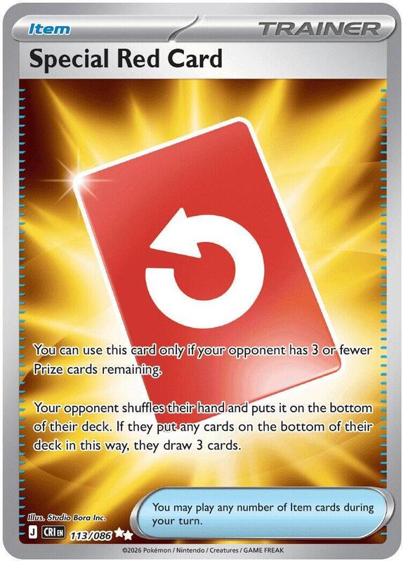 Special Red Card - 113/086 ME04: Chaos Rising #113/086 Pokémon TCG card (English)