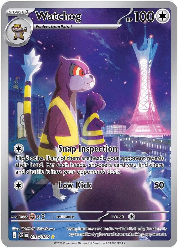 Watchog - 097/086 ME04: Chaos Rising #097/086 Pokémon TCG card (English)