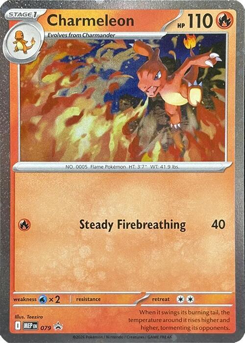 Charmeleon - 079 (Cosmos Holo) ME: Mega Evolution Promo #079 Pokémon TCG card (English)