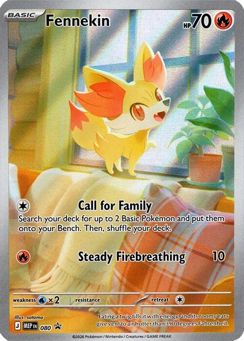 Fennekin - 080 ME: Mega Evolution Promo #080 Pokémon TCG card (English)