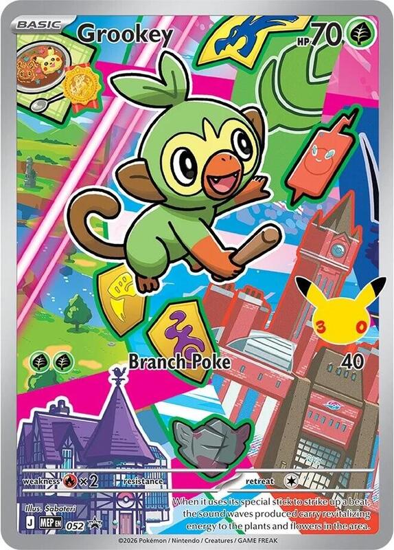 Grookey - 052 ME: Mega Evolution Promo #052 Pokémon TCG card (English)