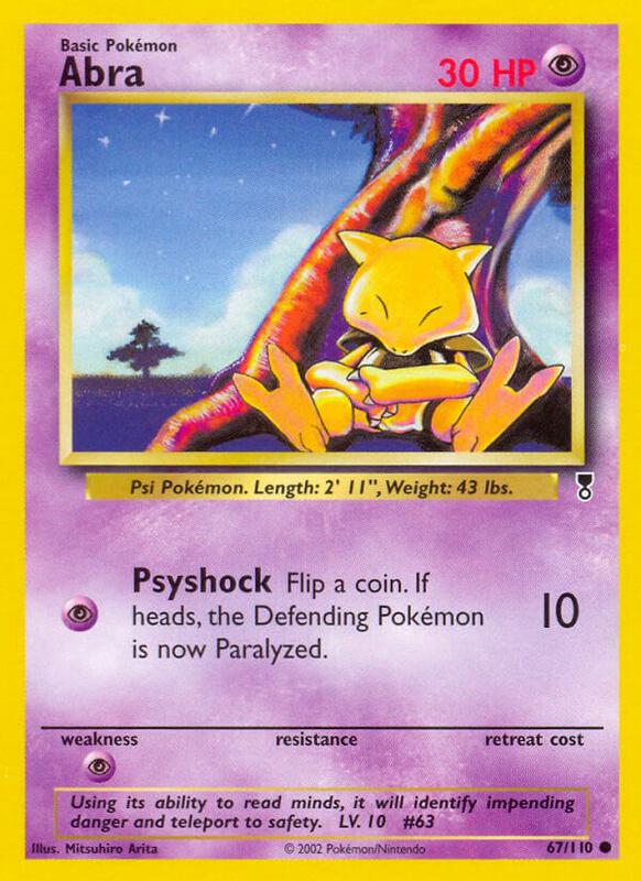 Abra Legendary Collection #067/110 Pokémon TCG card (English)