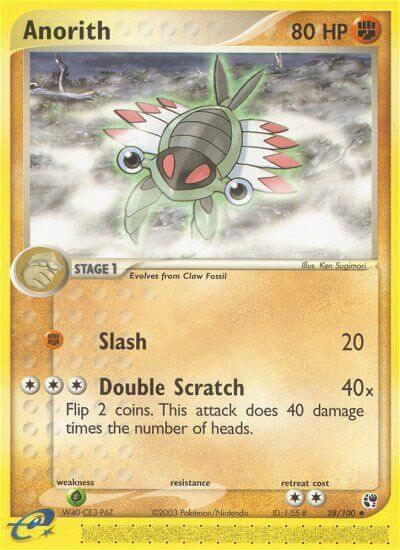 Anorith - 28/100 EX Sandstorm #28/100 Pokémon TCG card (English)