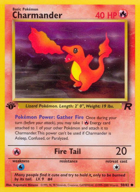 Charmander Team Rocket #50/82 Pokémon TCG card (English)