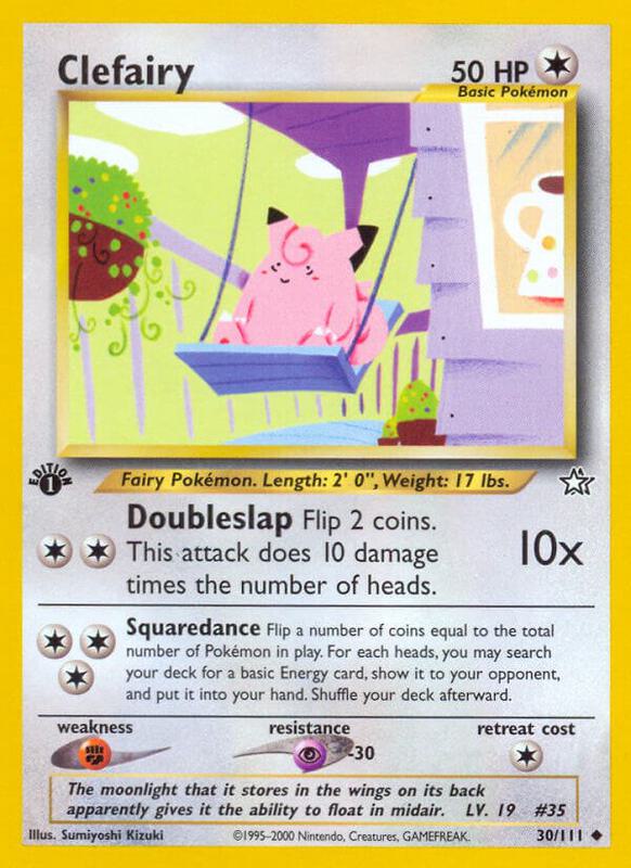 Clefairy 1st Edition Neo Genesis #030/111 Pokémon TCG card (English)
