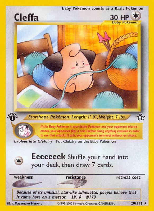 Cleffa Unlimited Neo Genesis #020/111 Pokémon TCG card (English)