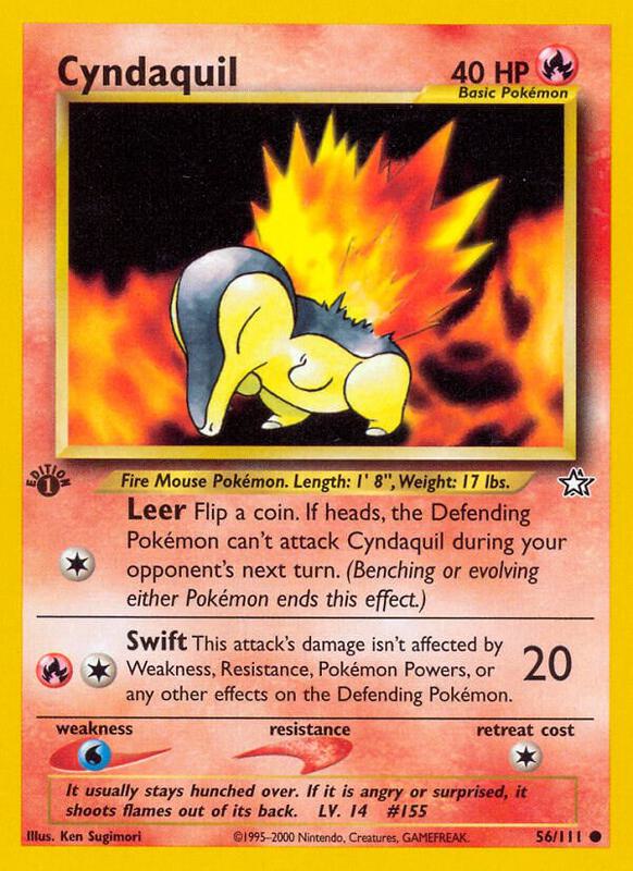 Cyndaquil (56) Neo Genesis #056/111 Pokémon TCG card (English)