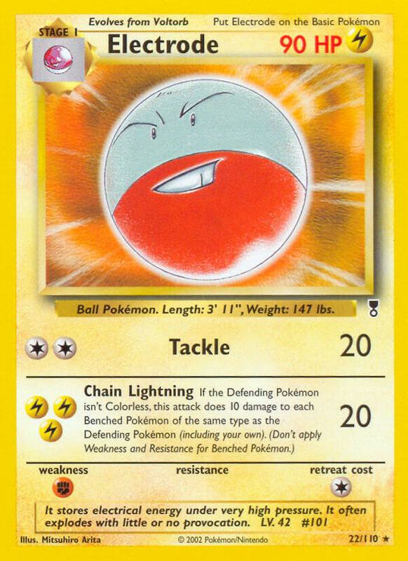 Electrode Legendary Collection #022/110 Pokémon TCG card (English)