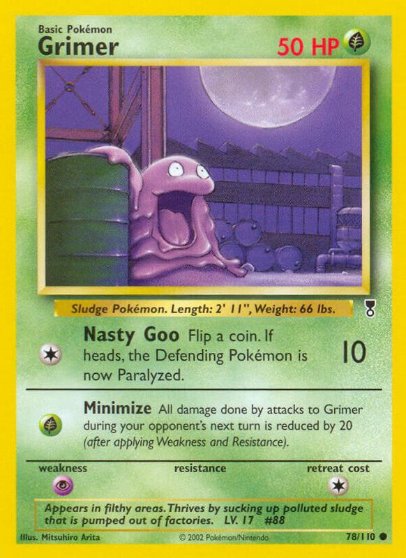 Grimer Legendary Collection #078/110 Pokémon TCG card (English)
