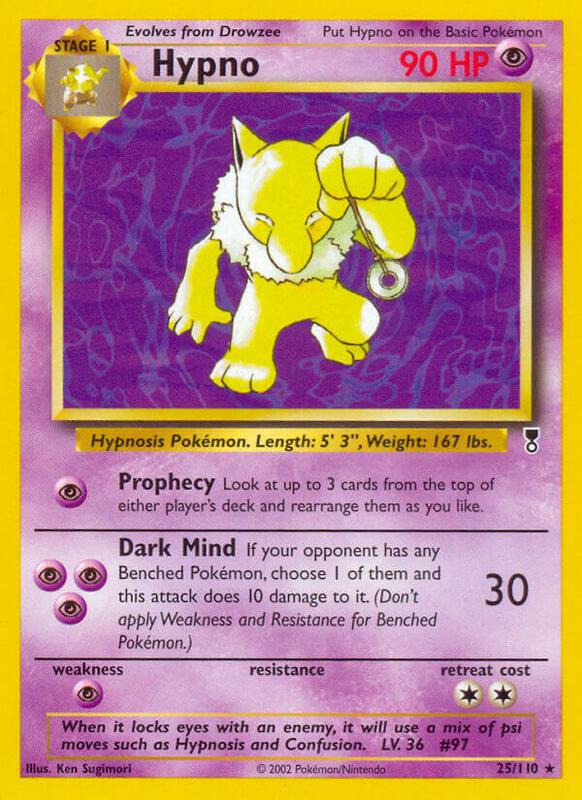 Hypno Legendary Collection #025/110 Pokémon TCG card (English)