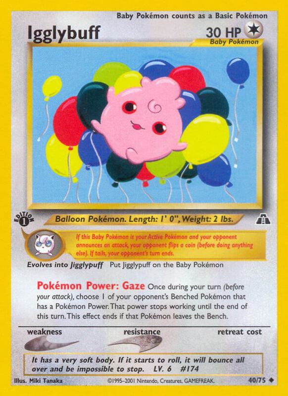 Igglybuff Unlimited Neo Discovery #40/75 Pokémon TCG card (English)