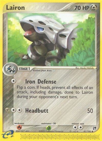 Lairon EX Sandstorm #41/100 Pokémon TCG card (English)