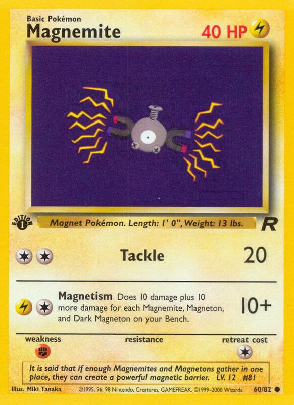 Magnemite Team Rocket #60/82 Pokémon TCG card (English)