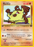 Mankey 1st Edition Team Rocket #61/82 Pokémon TCG card (English)