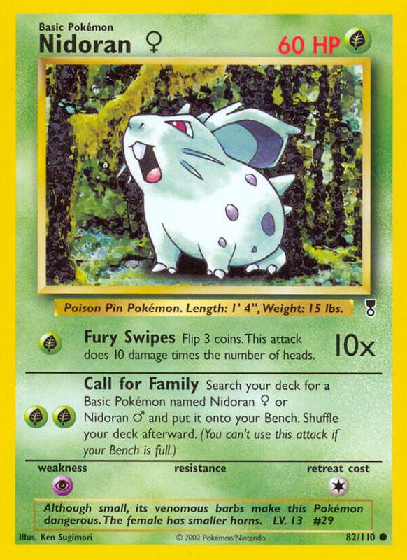 Nidoran F Legendary Collection #082/110 Pokémon TCG card (English)