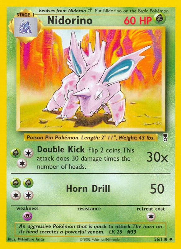 Nidorino Legendary Collection #056/110 Pokémon TCG card (English)
