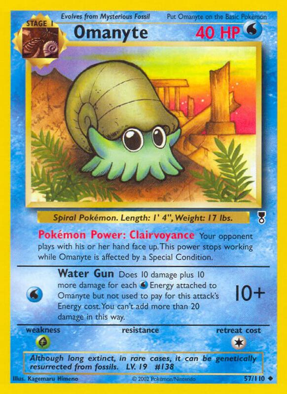 Omanyte Legendary Collection #057/110 Pokémon TCG card (English)