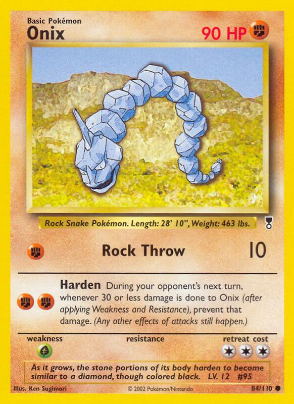 Onix Legendary Collection #084/110 Pokémon TCG card (English)