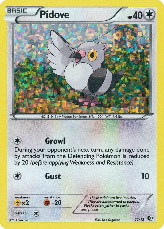 Pidove - 11/12 McDonald's Promos 2011 #011/012 Pokémon TCG card (English)