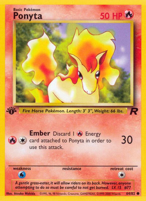 Ponyta Team Rocket #64/82 Pokémon TCG card (English)