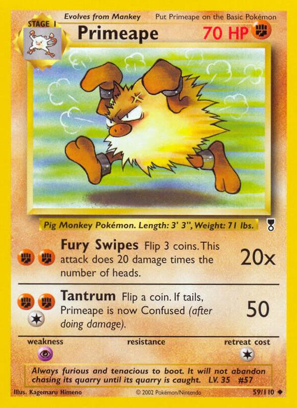 Primeape Legendary Collection #059/110 Pokémon TCG card (English)