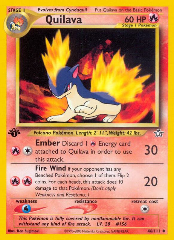 Quilava (46) Neo Genesis #046/111 Pokémon TCG card (English)