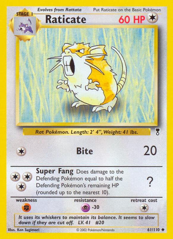 Raticate Legendary Collection #061/110 Pokémon TCG card (English)