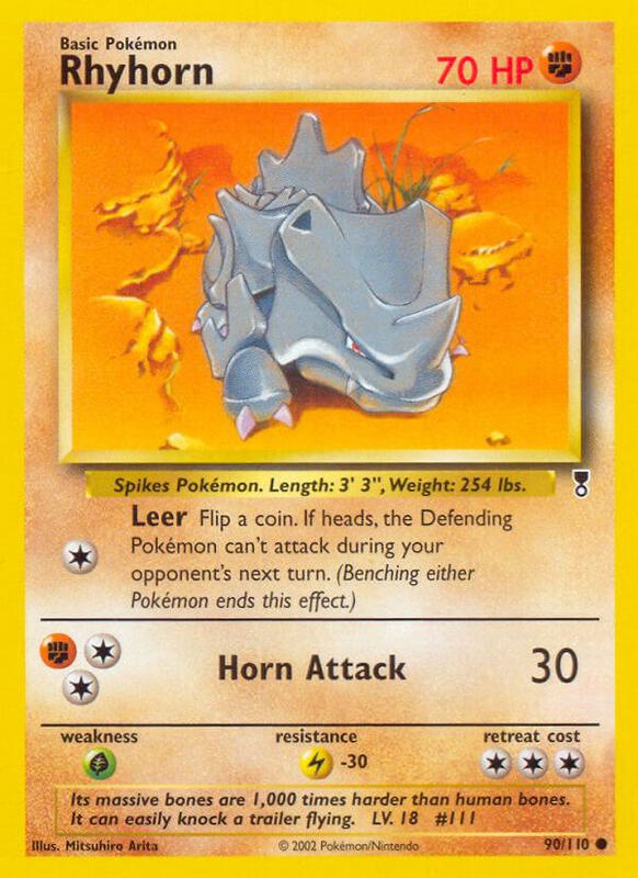 Rhyhorn Legendary Collection #090/110 Pokémon TCG card (English)