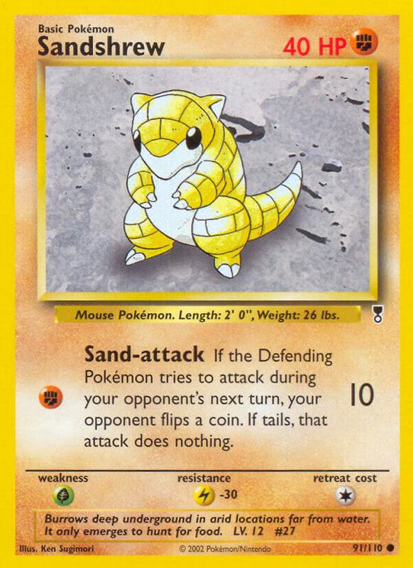 Sandshrew Legendary Collection #091/110 Pokémon TCG card (English)
