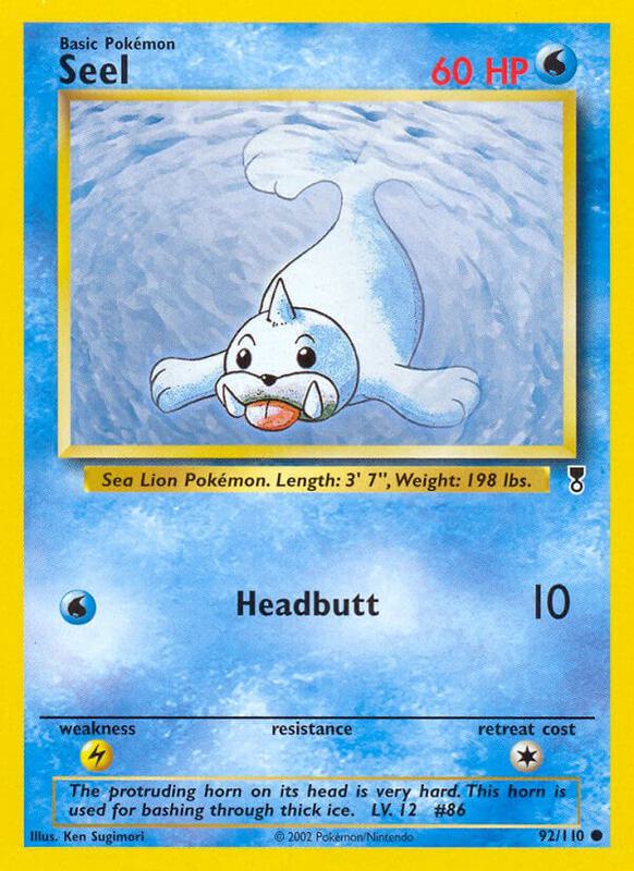 Seel Legendary Collection #092/110 Pokémon TCG card (English)