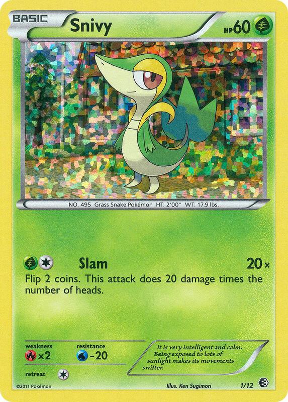 Snivy - 1/12 McDonald's Promos 2011 #001/012 Pokémon TCG card (English)