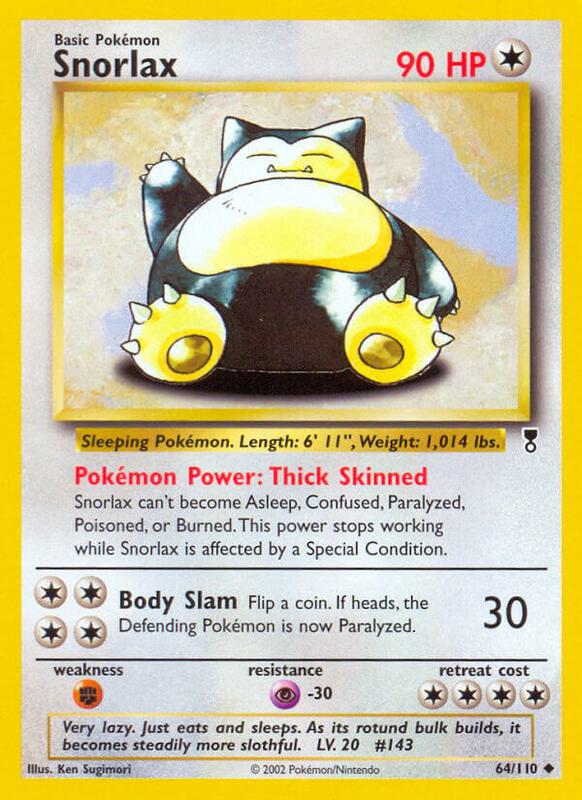 Snorlax Legendary Collection #064/110 Pokémon TCG card (English)