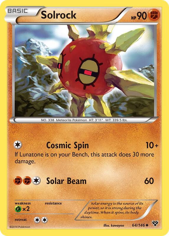 Solrock XY Base Set #64/146 Pokémon TCG card (English)