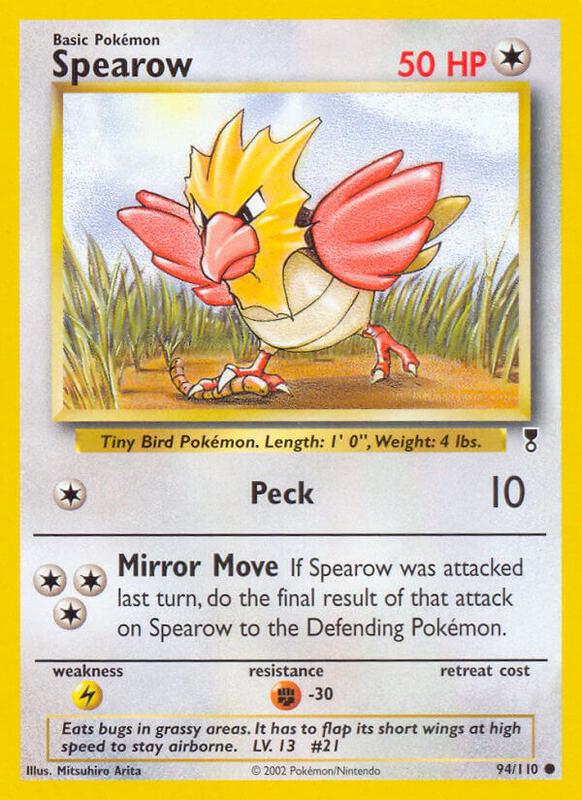 Spearow Legendary Collection #094/110 Pokémon TCG card (English)