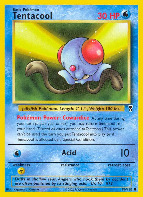 Tentacool Legendary Collection #096/110 Pokémon TCG card (English)