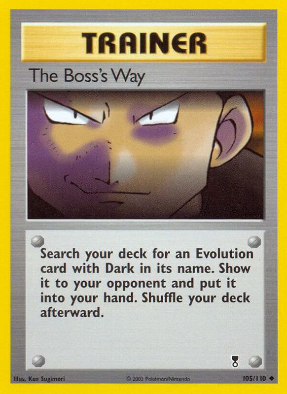 The Boss's Way Legendary Collection #105/110 Pokémon TCG card (English)