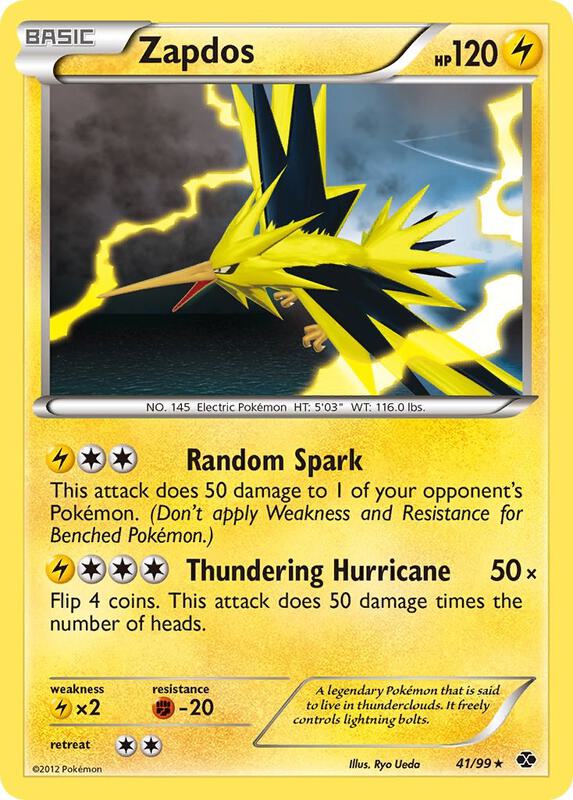 Zapdos Next Destinies #41/99 Pokémon TCG card (English)